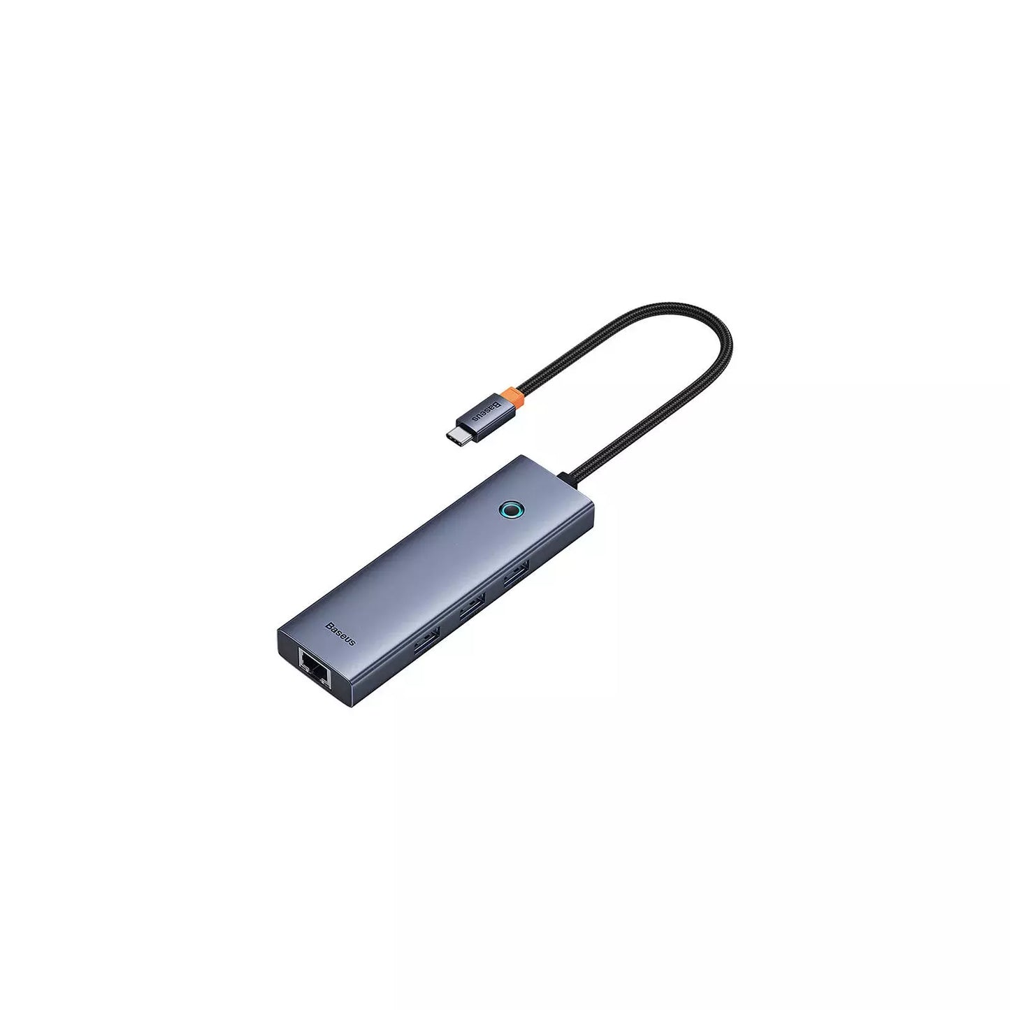 Baseus UltraJoy Series 6-Port HUB Docking Station Space Grey(Type-C to HDMI4K@30Hz*1+USB 3.0*3+PD*1+RJ45*1)