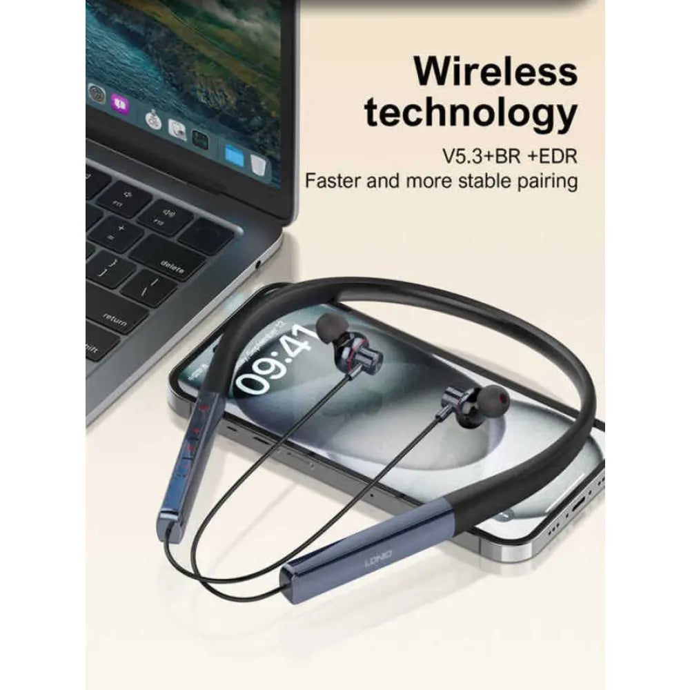 LDNIO N01 Wireless Neckband Headset with Microphone In-Ear Gaming Headset
