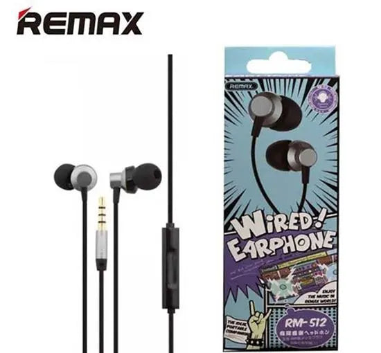 Remax RM-512 Newest Stereo Wired Music Earphone with Microphone