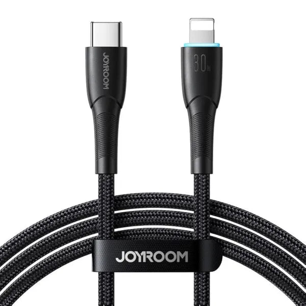 JOYROOM SA27-CL3 Star-Light Series 30W Fast Charging Data Cable (Type-C to Lightning) 1.2m-Black