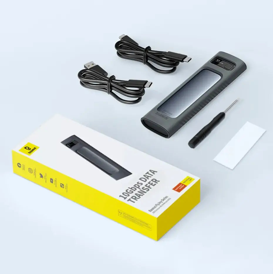 Baseus FlyJoy Series SSD Enclosure(M.2 NVMe and SATA) Space Grey B00760600811-01