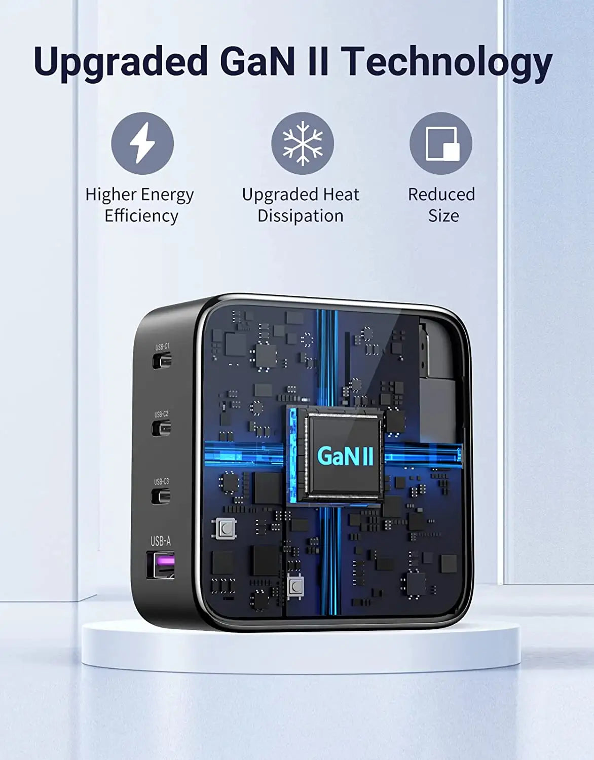 UGREEN X564 100W Charger 4-Port 3 USB-C 1 USB-A GaN Fast Charger Power Adapter With C to C Cable 10375