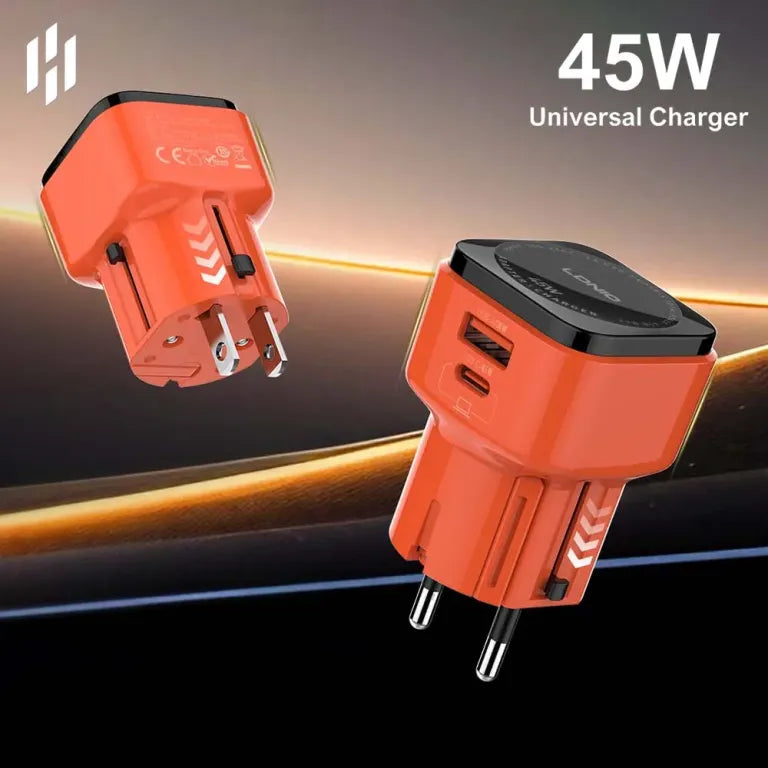 LDNIO Q2420 GaN45W All-in-one Adapter with C-C Cable