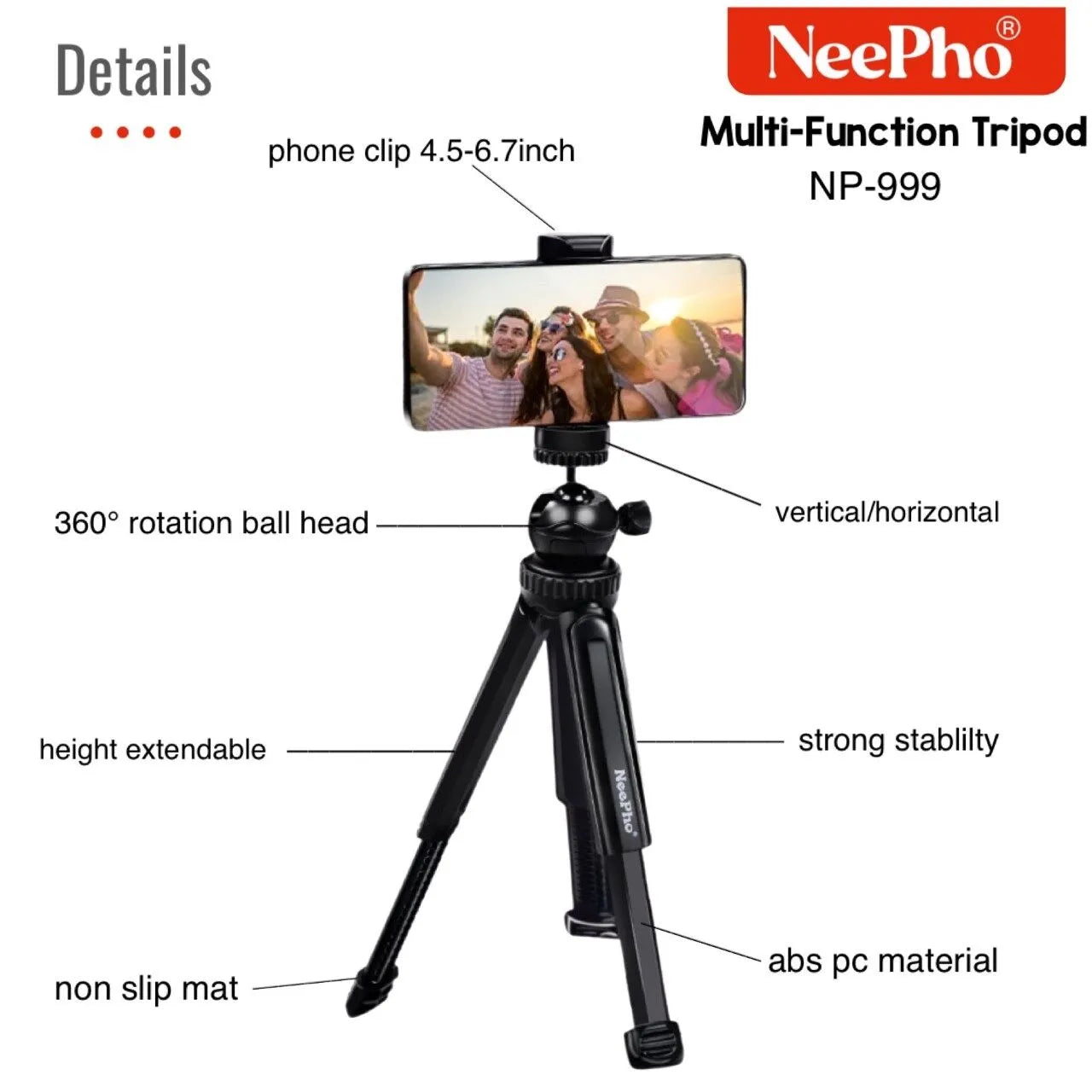NeePho NP-9988 9 feet Heavy Duty Light Stand for Photography Strobe Flash Lighting