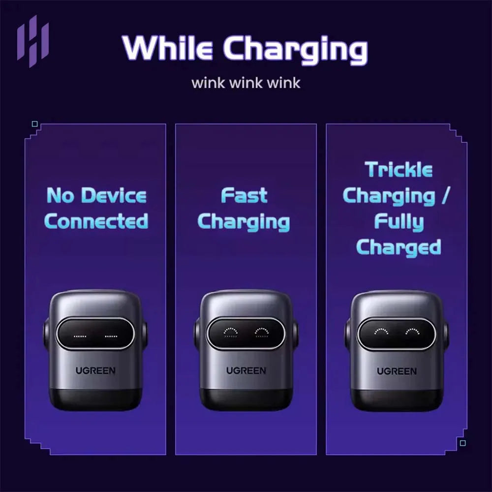UGREEN UNO X662 QPai Robot 65W GaN Charger 35186