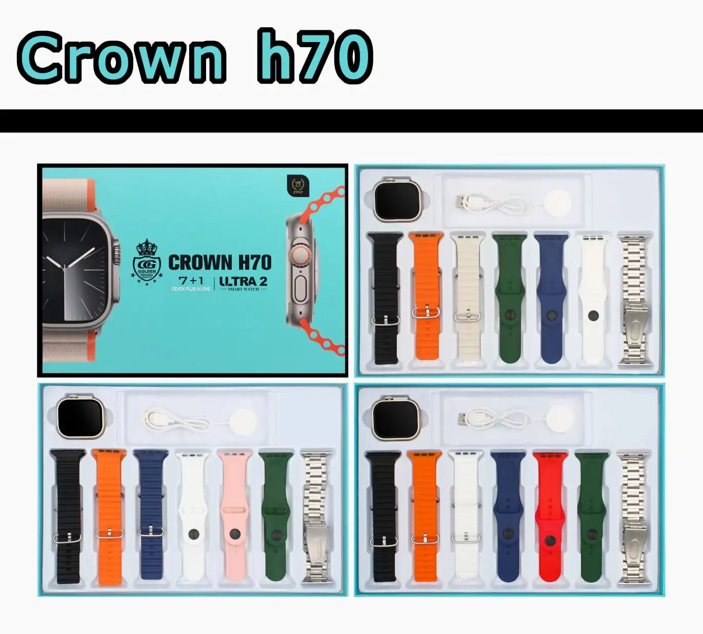 CROWN H70 7+1 ULTRA 2 SMART WATCH