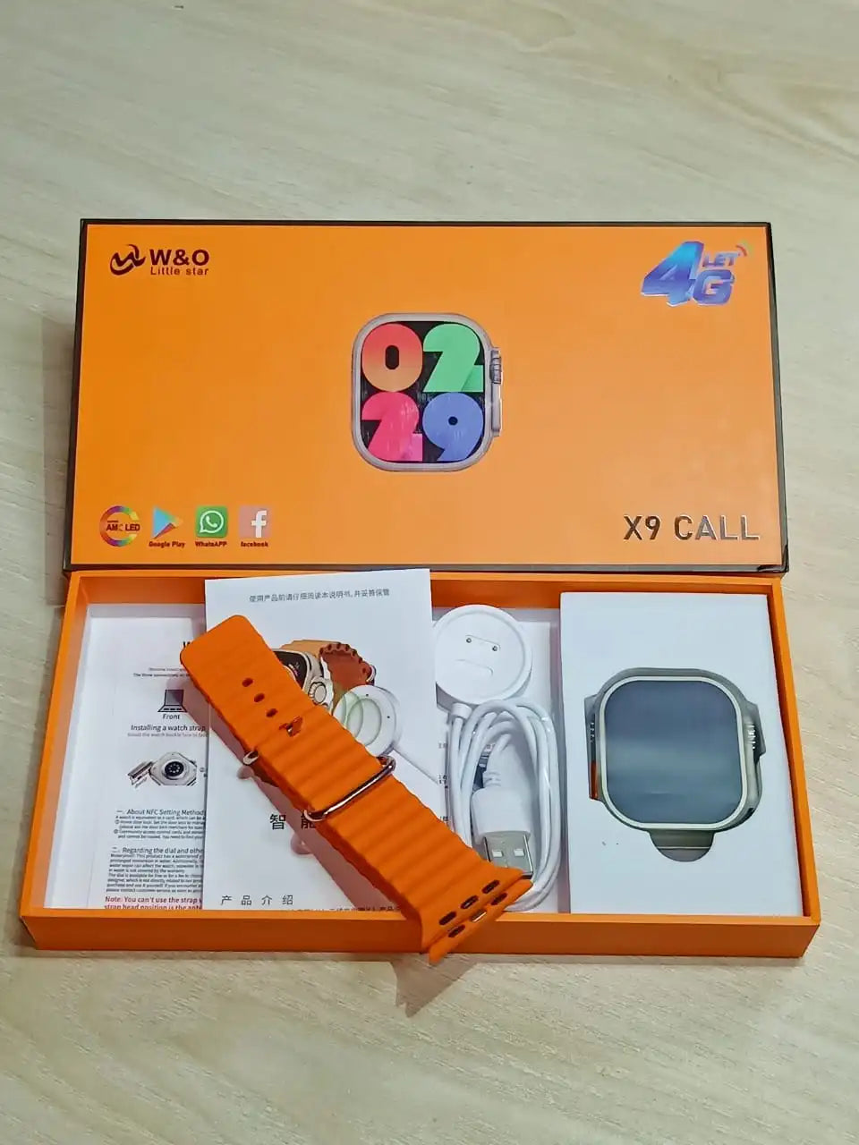 W&O Little Star X9 4G Android Smartwatch – Super AMOLED, 1GB/16GB, App Compatibility