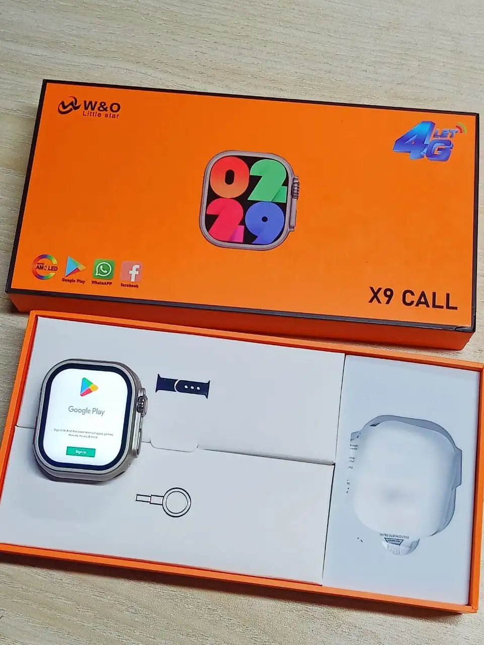 W&O Little Star X9 4G Android Smartwatch – Super AMOLED, 1GB/16GB, App Compatibility