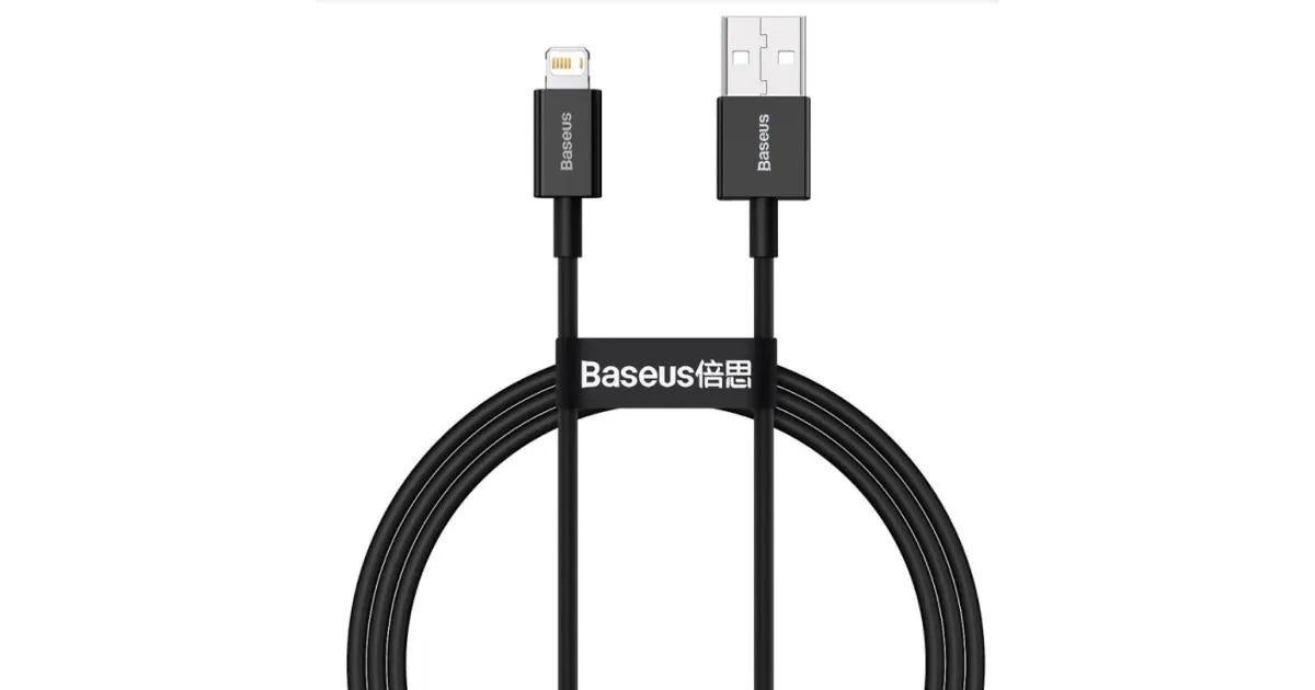 Baseus Data Cable USB to iP 2.4A 1m Superior Series Fast Charging Black CALYS-A01