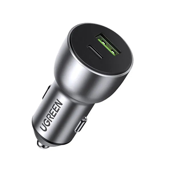Ugreen Fast Car Charger with USB-A and USB-C Port CD213