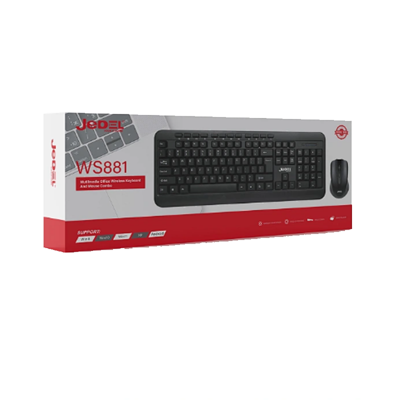 JEDEL WS881 Wireless Keyboard & Mouse Combo