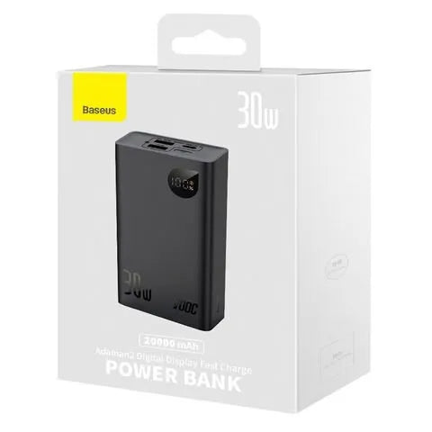 Baseus Power Bank 20000mAh 30W Adaman2 Digital Display Fast Charge (VOOC Edition) Black
