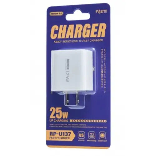 Remax RP-U137 Kiddy Series 25W 1C Fast Charger White