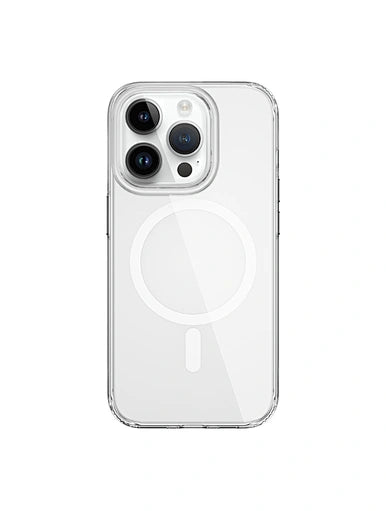 WiWU BC-022 Non-Yellow Transparent Magsafe Phone Case for iP 15 Pro, 15 Pro Max