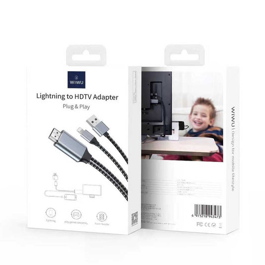 WIWU X7L Lightning to HDTV Cable Adapter – FHD Plug & Play