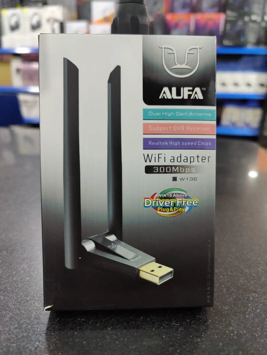 Alfa W136 Dual Antenna 300MB WiFi USB Adapter