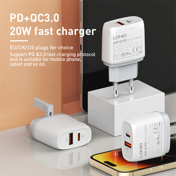 LDNIO Q229 20W PD+QC3.0 Fast Charger