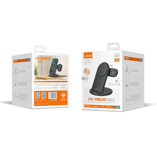 LDNIO WL01 5-in-1 Desktop Wireless Charging Station