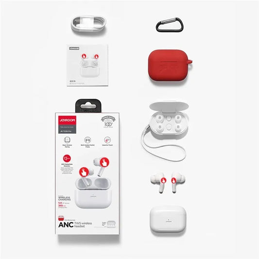 JOYROOM JR-NX6/ Jr-T03S Pro True Wireless ANC Bluetooth Headset white