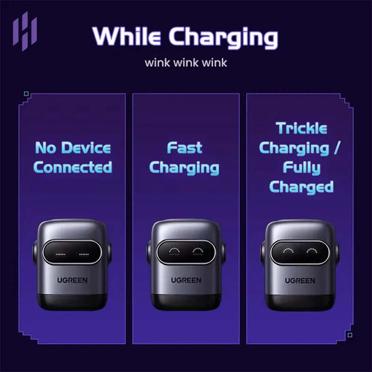 UGREEN UNO X662 QPai Robot 65W GaN Charger 35186