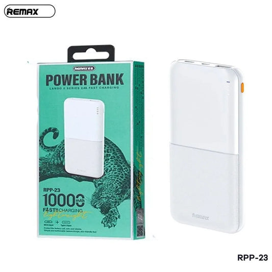 Remax 10000mAh RPP-23 Lango II Series 2.4A Power Bank White