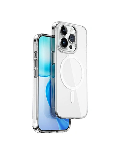 WiWU BC-022 Non-Yellow Transparent Magsafe Phone Case for iP 15 Pro, 15 Pro Max