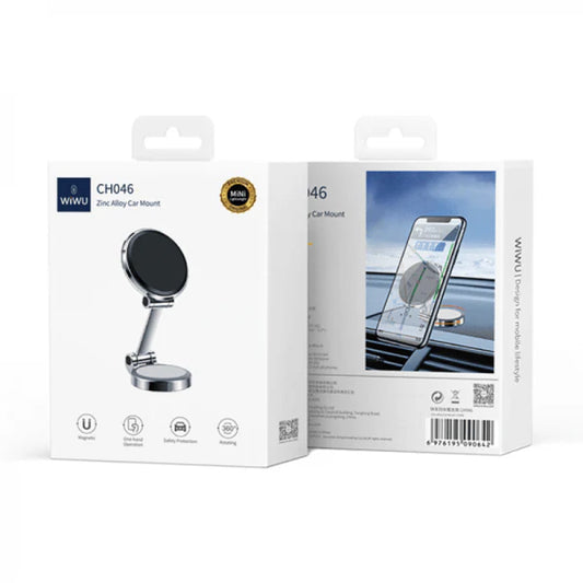 WIWU CH046 ZINC ALLOY CAR MOUNT – SILVER