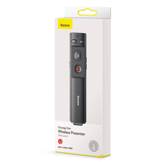 Baseus Orange Dot Wireless Presenter (Red Laser) Grey No battery ACFYB-B0G