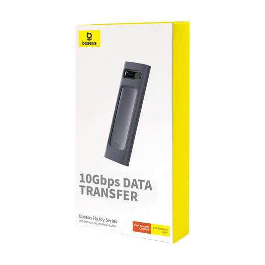 Baseus FlyJoy Series SSD Enclosure(M.2 NVMe and SATA) Space Grey B00760600811-01
