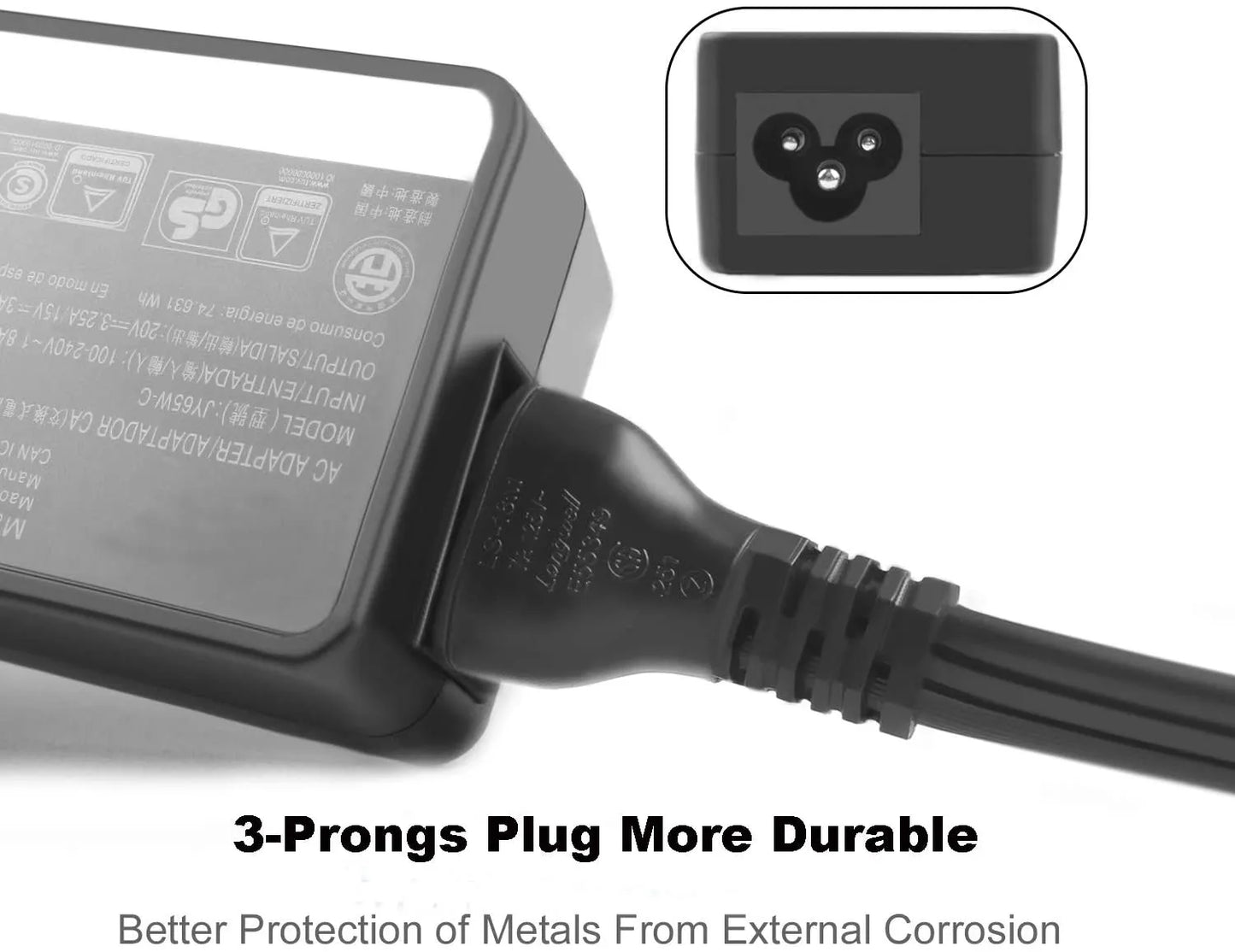 Lenovo USB-C 65W Laptop AC Adapter Charger
