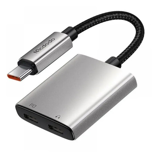 McDodo CA-5570 2In1 Type C to Type C (60W) + Type C (audio) Adapter
