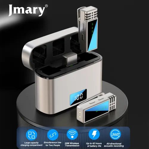 Jmary MW-15 2.4G IPHONE Dual Wireless Microphone For Mobile