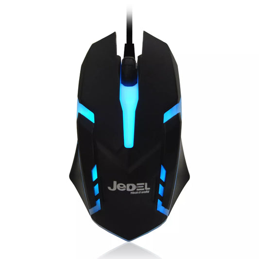 JEDEL M66 USB Wired Gaming Mouse with LED 7 Colors Breathing for PC and Laptop