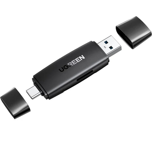 UGREEN CM304 2 in 1 Multifunction Card Reader Black 40296